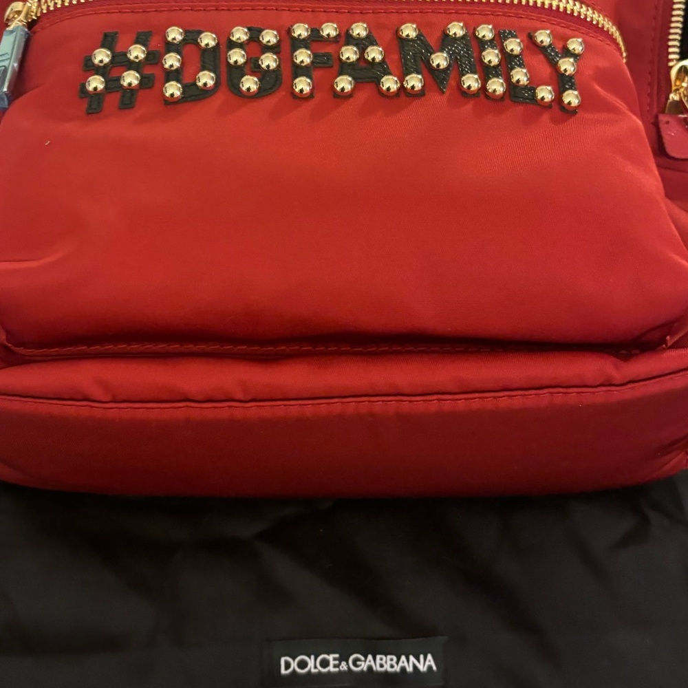 NWT $1673 Leather -Nylon Dolce & Gabbana Vulcano Women’s  Backpack - Picture 16 of 16